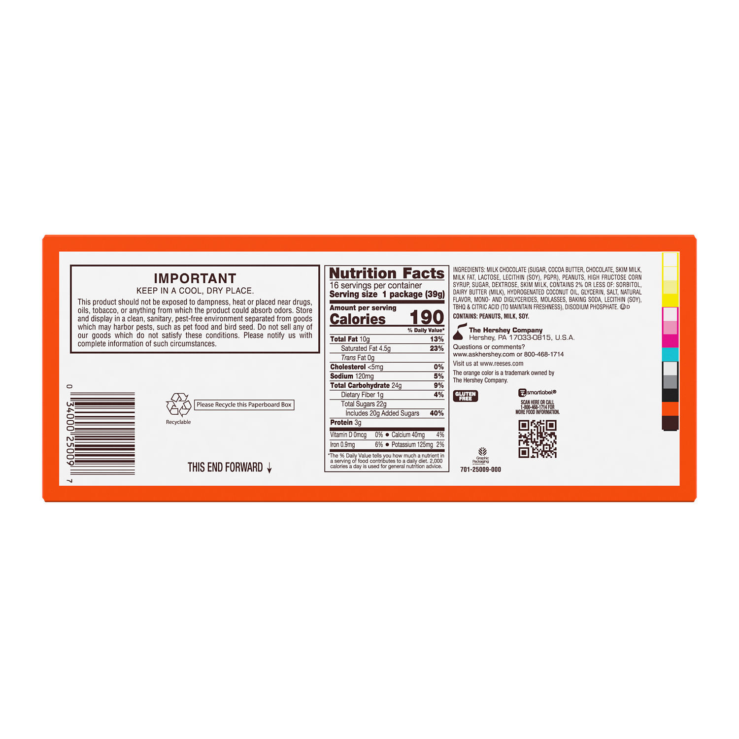 REESE’S BIG CUP Milk Chocolate Peanut Butter Cups with Caramel, 1.4 oz (16 Count) - THE HERSHEY COMPANY