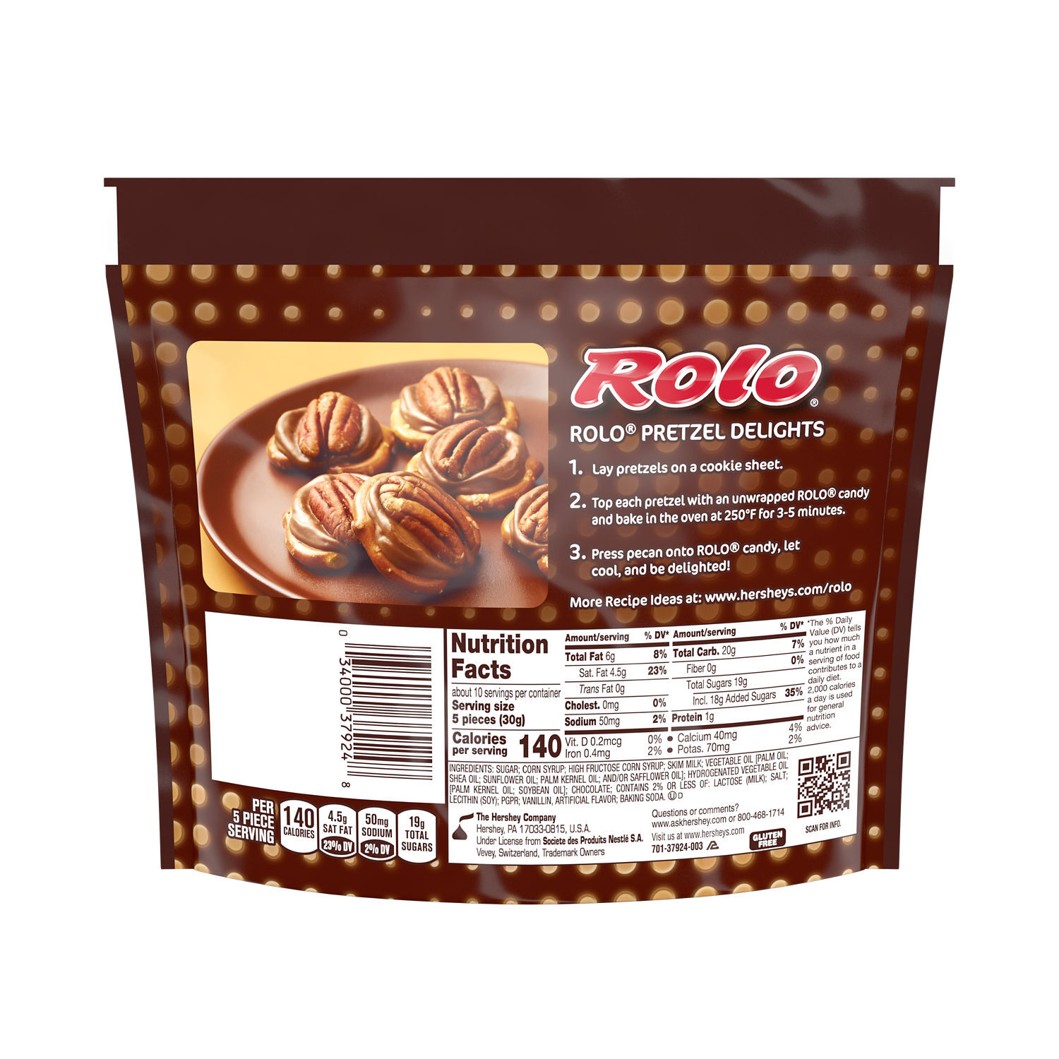 ROLO Caramels in Milk Chocolate 10.6oz Candy Bag - THE HERSHEY COMPANY