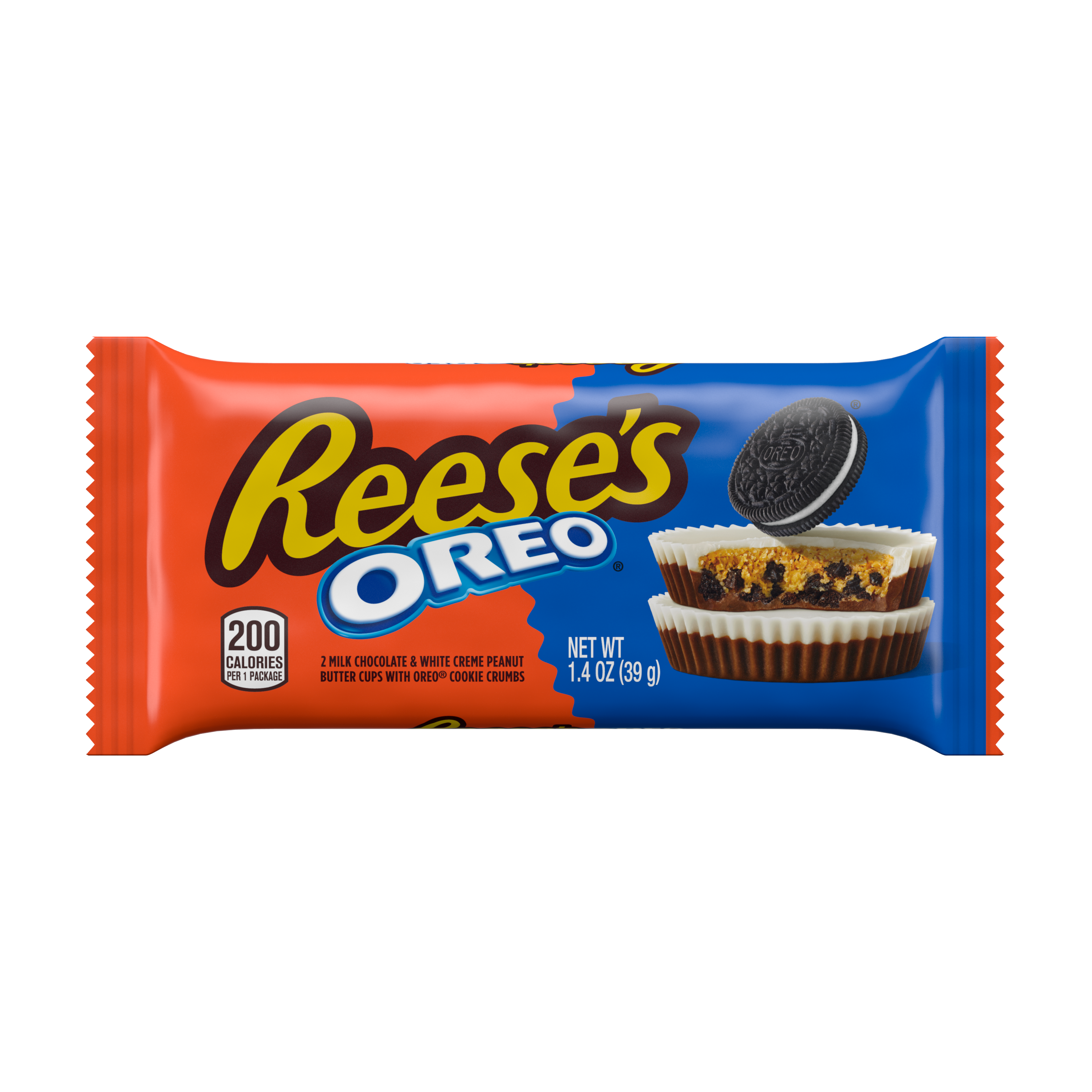 REESE’S OREO® Milk Chocolate and White Creme Peanut Butter Cups Candy Packs, 1.4 oz (24 Count) - THE HERSHEY COMPANY