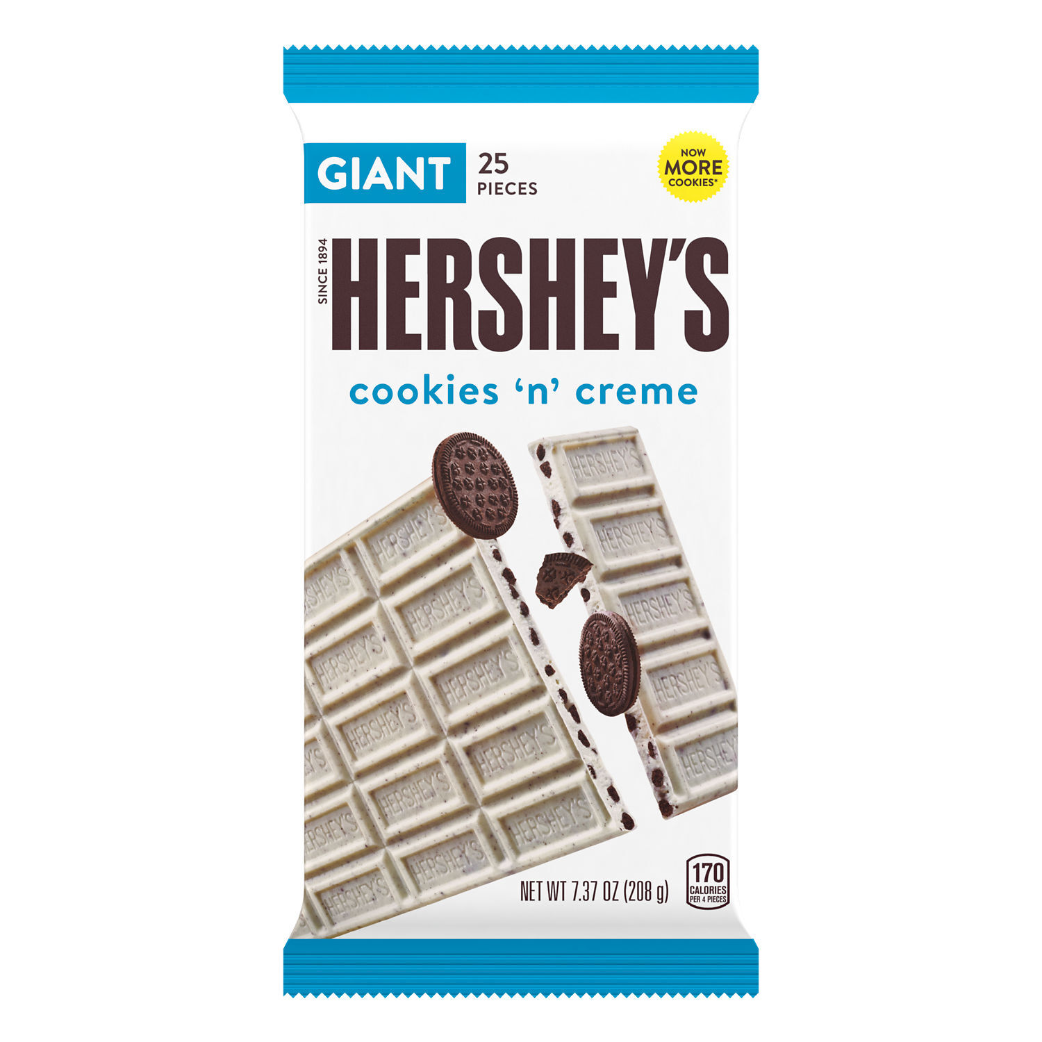 HERSHEY’S Cookies N Cream Giant 7.37oz Candy Bar - THE HERSHEY COMPANY