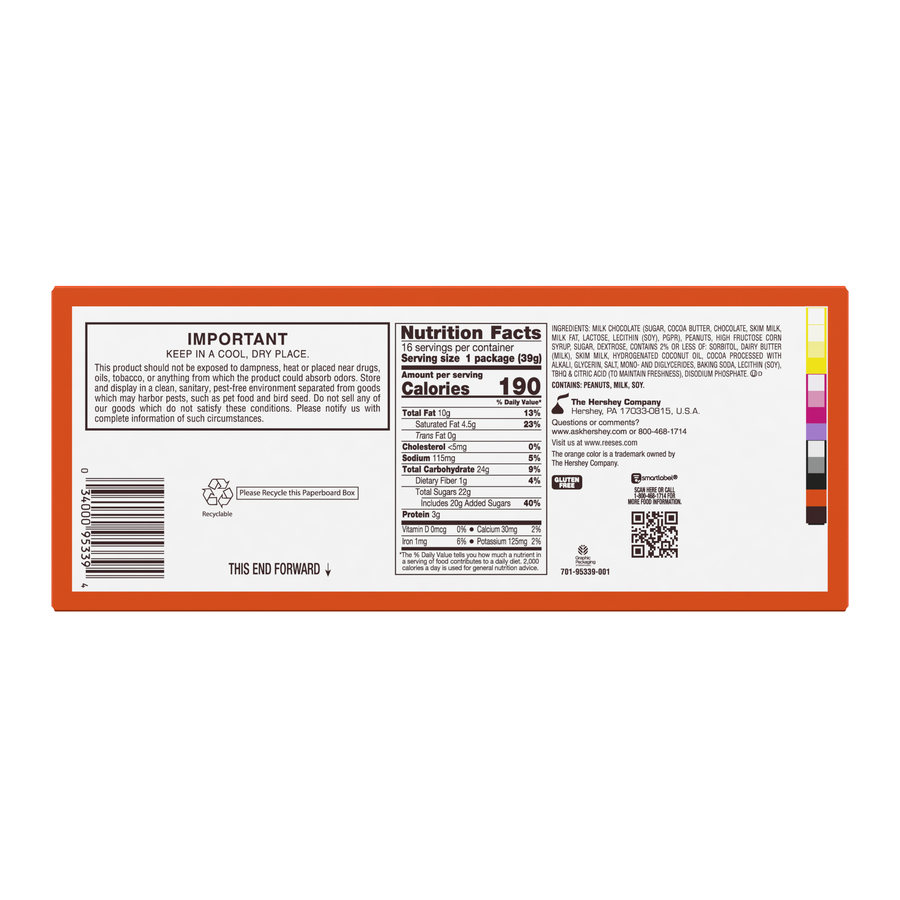 REESE’S BIG CUP Milk Chocolate Peanut Butter Cups with Chocolate Lava, 1.4 oz (16 Count) - THE HERSHEY COMPANY