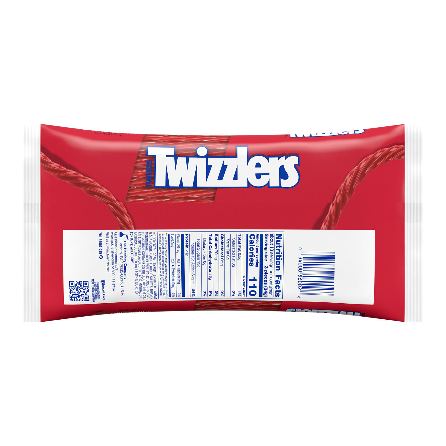TWIZZLERS Strawberry Twist 16oz Candy Bag - THE HERSHEY COMPANY