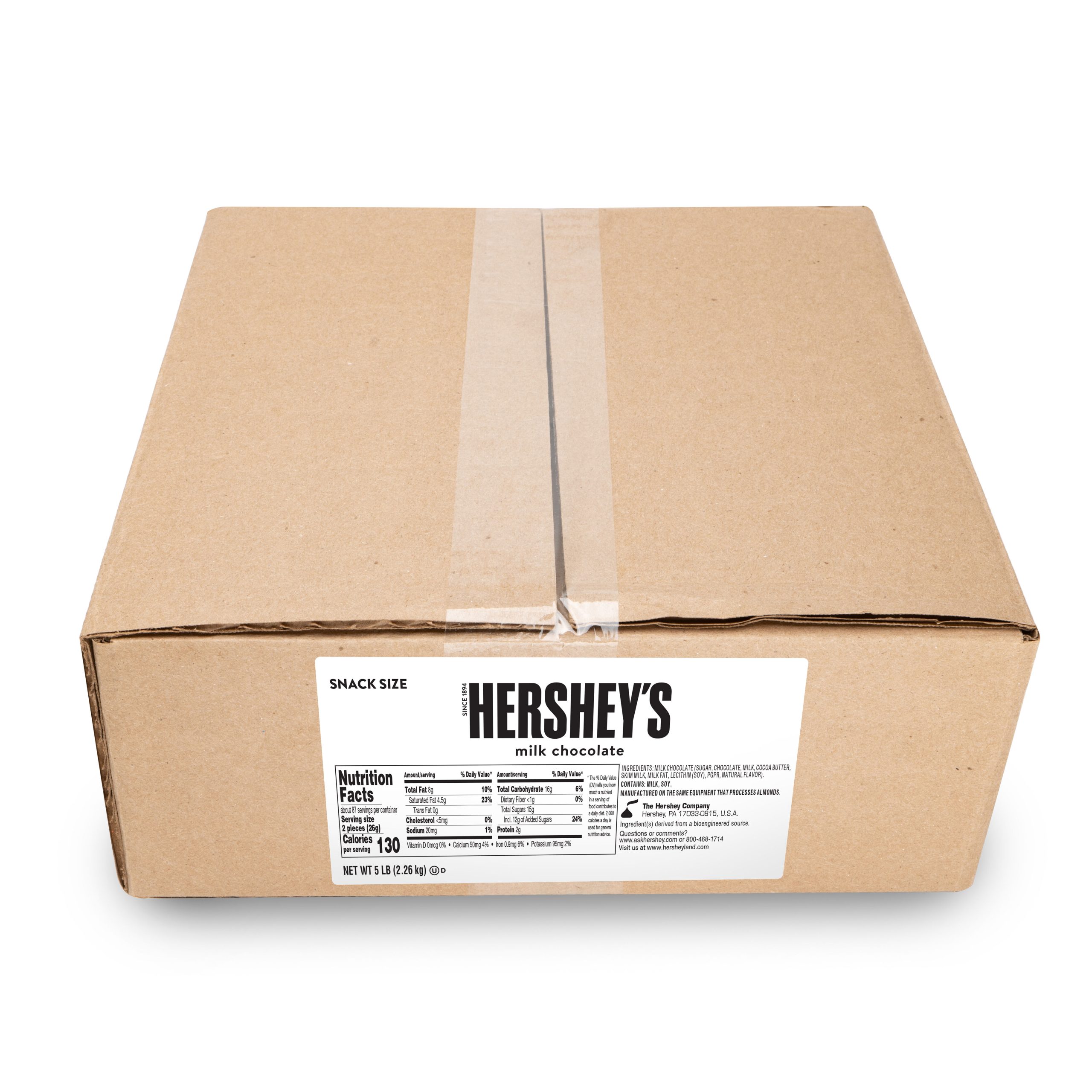 HERSHEY’S Snack Size Milk Chocolates 5 lbs. Bulk Candy Box - THE HERSHEY COMPANY