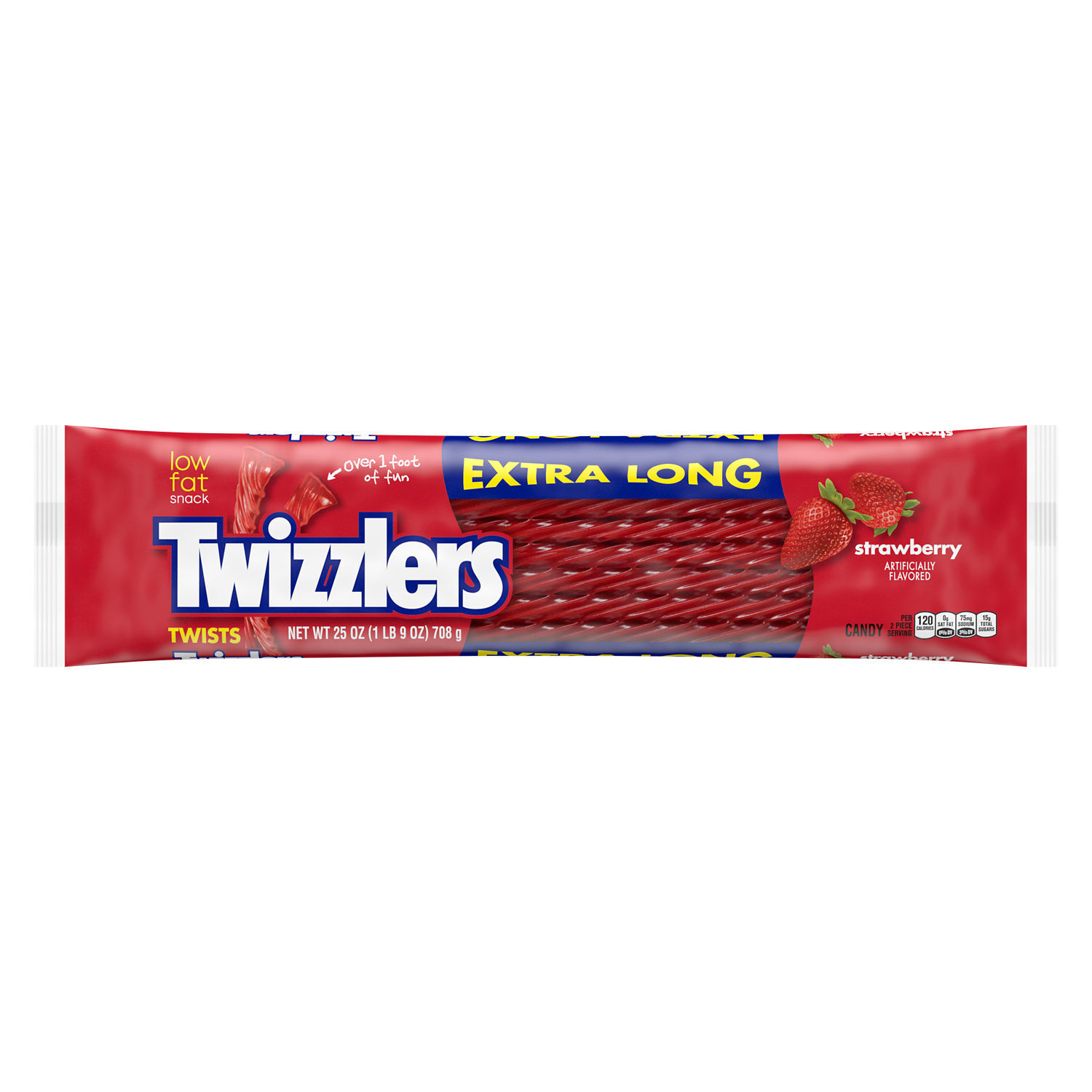 TWIZZLERS World’s Largest Strawberry X-Long Twists 25oz Candy Bag - THE HERSHEY COMPANY