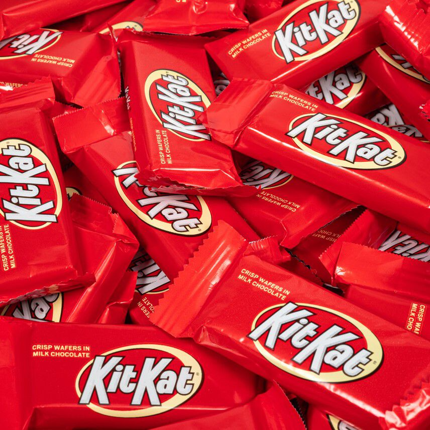 KIT KAT® Milk Chocolate Wafer Candy Bars Snack Size 5lb Bulk Box - THE HERSHEY COMPANY