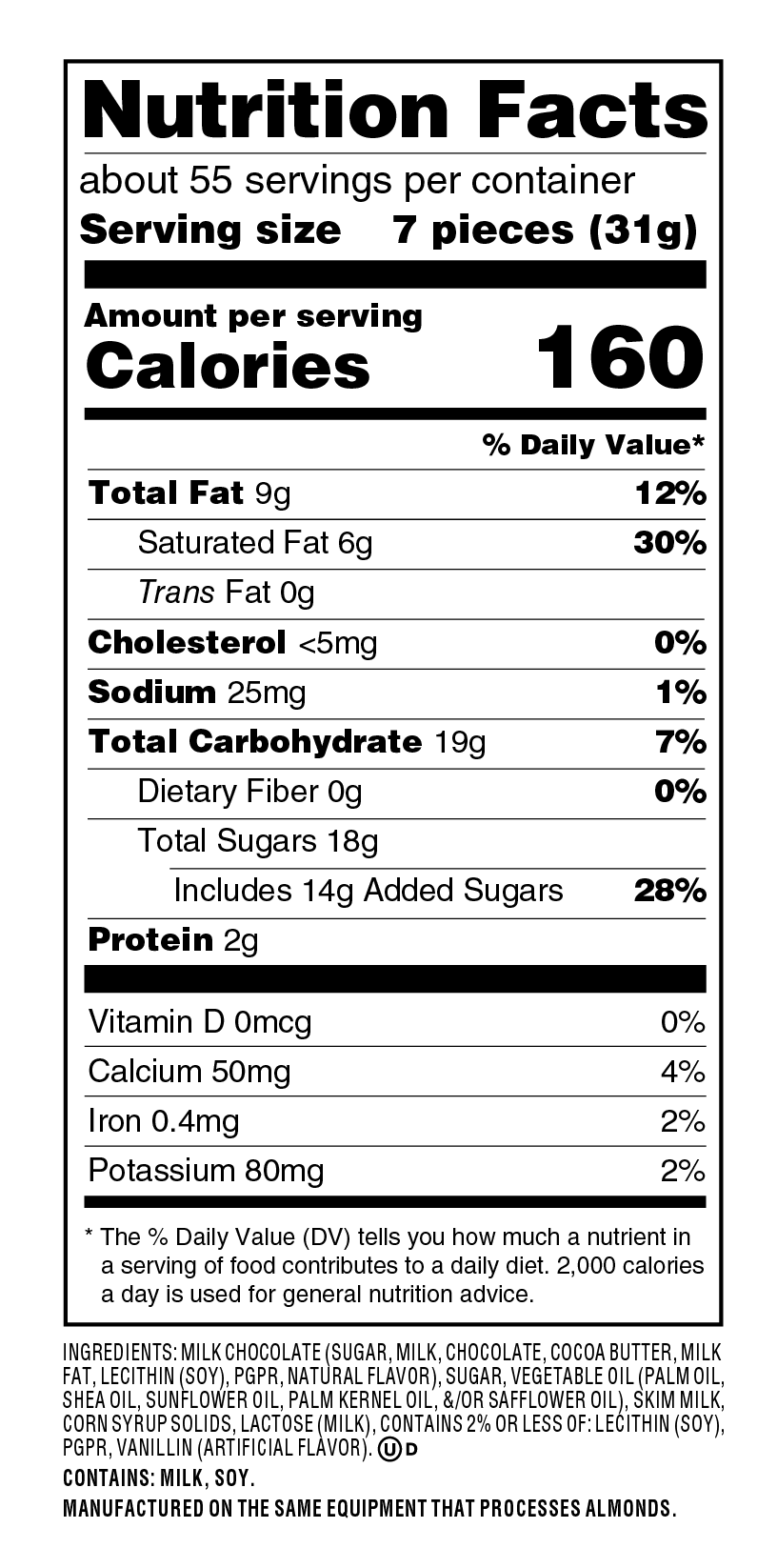 HERSHEY’S HUGS Milk Chocolate and White Creme Candy 3.75 lb Bulk Bag - THE HERSHEY COMPANY